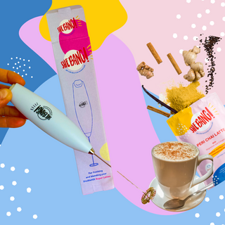 SheBANG! Hand Latte Blender for perfect lattes